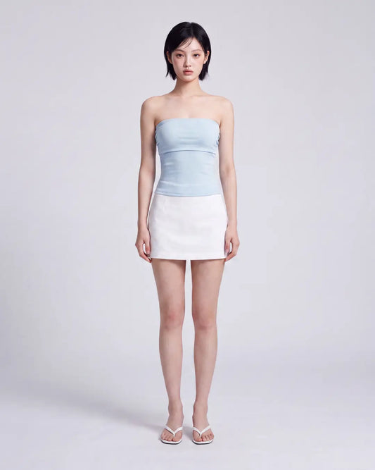 【Premium Lyocell | Silk-Soft Second Skin】Korean-Style Contoured Bandeau Bra Top